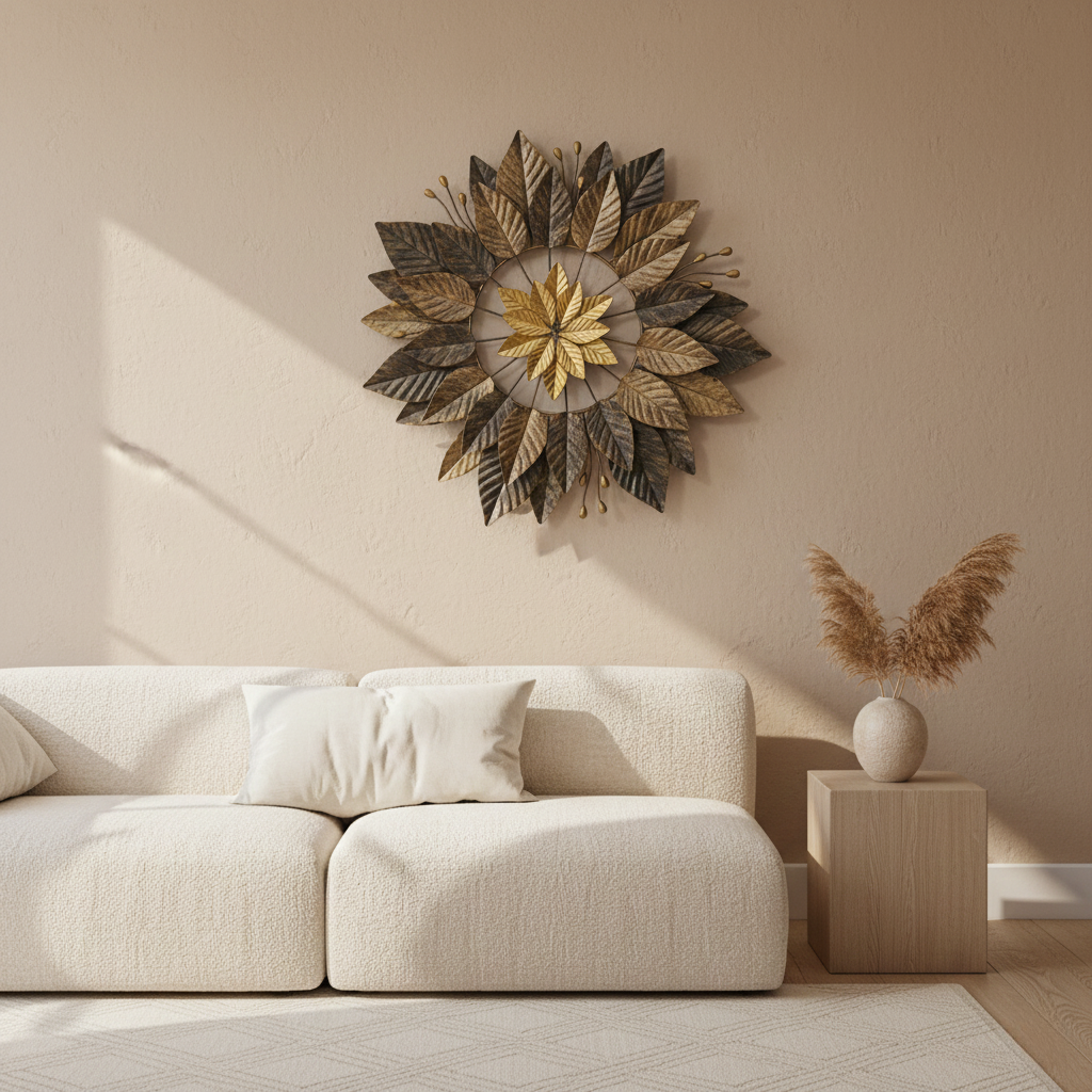 Leaf-Shaped Metal Wall Art