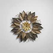 Leaf-Shaped Metal Wall Art