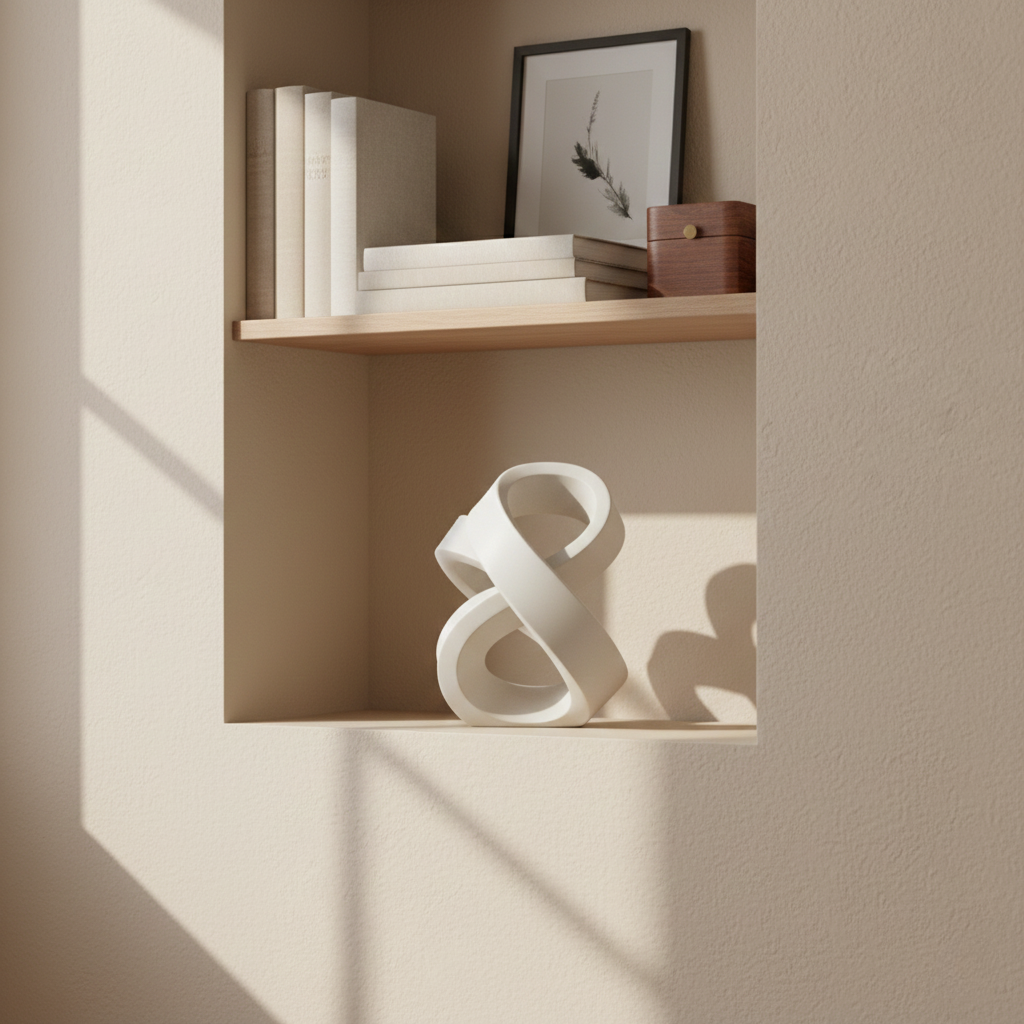 Modern Abstract Ceramic Art Piece