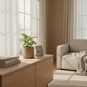 Matte Cylindrical Ceramic Planter